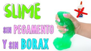 PROBANDO SLIME SIN PEGAMENTO Y SIN BORAX [upl. by Eisle]