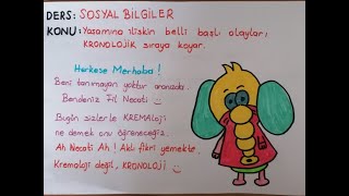 4 SINIF SOSYAL BİLGİLER KRONOLOJİK SIRALAMA [upl. by Margeaux]