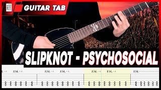 Slipknot  Psychosocial  INTRO GUITAR LESSON [upl. by Yrreiht]