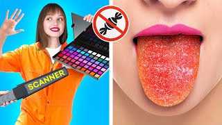 COOL WAYS TO SNEAK CANDIES INTO CLASS  Awesome Food Hacks And Tricks by 123 Go Live [upl. by Yroc]