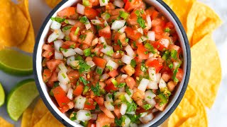 Fresh Pico de Gallo Recipe [upl. by Atyekram612]