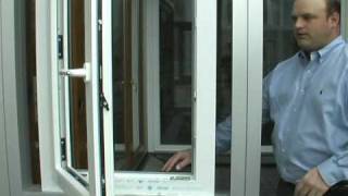 VEKA Tilt Turn Commercial Vinyl Window Operation [upl. by Elyag]