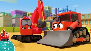 Yes Yes Help Your Friends Song  Construction Songs for Kids  Digley and Dazey [upl. by Aitenev]