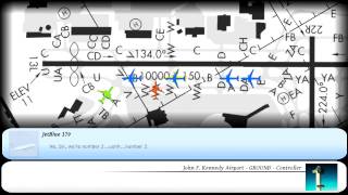 ATC  quotA tough day at JFK Towerquot  Visualization [upl. by Norrahs]