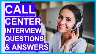 CALL CENTER Interview Questions amp Answers How to PASS a Call Centre Interview [upl. by Salocin]