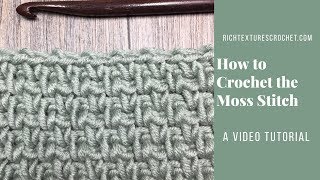 Moss Stitch  How to Crochet [upl. by Ciri]