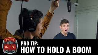 Pro Tip HOW TO HOLD A BOOM [upl. by Yanat]