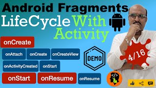 Fragments  Part 4 Lifecycle amp correlation with Activity [upl. by Esilenna470]