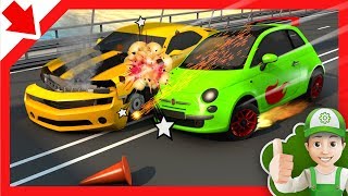 Cars kids educational Car kids ride Car playing children Cars for kids Cartoons games for kids [upl. by Kcirdek]