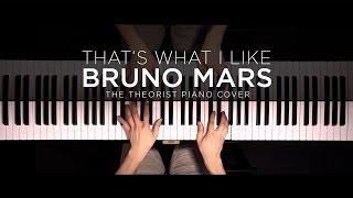 Bruno Mars  Thats What I Like  The Theorist Piano Cover [upl. by Htevi]