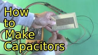 How to Make Capacitors  Low Voltage HomemadeDIY Capacitors [upl. by Shaina]