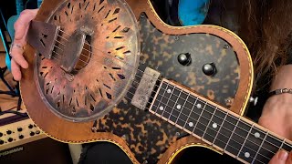 Unboxing The “MAVIS” from Mule Resophonic Guitars [upl. by Ainala]