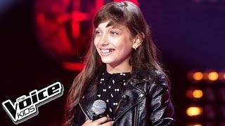 Wiktoria Gabor  quotRoarquot  Przesłuchania w ciemno  The Voice Kids Poland 2 [upl. by Aicire138]