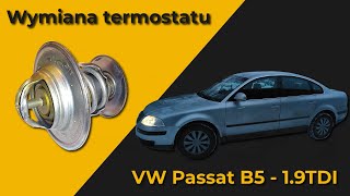 Wymiana termostatu  VW Passat B5  19 TDI [upl. by Auqeenwahs302]