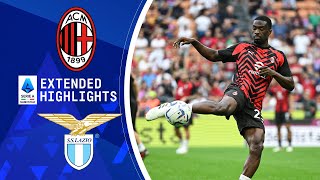 AC Milan vs Lazio  Extended Highlights  Serie A  CBS Sports Golazo [upl. by Akilam]