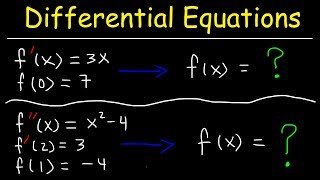 Finding Particular Solutions of Differential Equations Given Initial Conditions [upl. by Leehar]