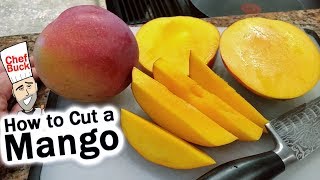 How To Cut A Mango  Easy Mango Smoothie Recipe [upl. by Cinomod311]