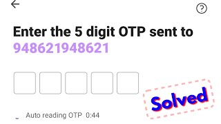 Phonepe sms verification code problem  otp not receiving in PhonePe  Auto reading OTP problem [upl. by Hesta]