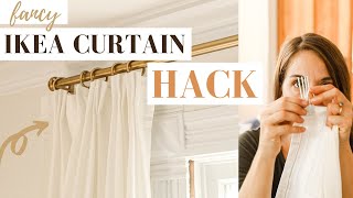 IKEA Curtain Hack  From CHEAP to TAILORED [upl. by Jestude]