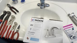 How to Install Moen Bathroom Faucet [upl. by Loseff671]