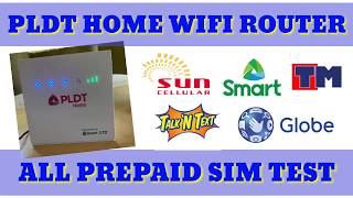 PLDT Prepaid Home Wifi Router All Sims Test [upl. by Kalbli]