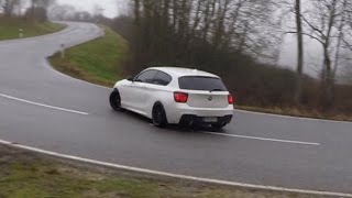 The biggest BMW M135i street Drift Compilation  Straight pipe exhaust sound [upl. by Japheth307]