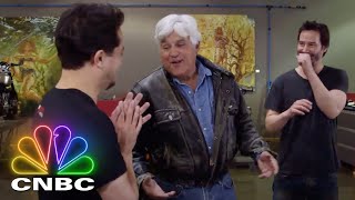 Keanu Reeves And Jay Leno Talk Motorcycles  Jay Lenos Garage [upl. by Ettenwahs]