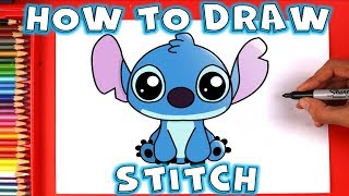 How to Draw Stitch from Lilo and Stitch [upl. by Anwat480]