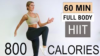 Burn 800 CALORIES With This 60 Minute Full Body HIIT Workout  60 Different Exercises  No Equipment [upl. by Whitelaw850]