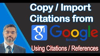 How to copy Citations from Google Scholar and use it Research Papers MsWord File in APA IEEE style [upl. by Pavior]