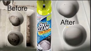 OxiClean Interior Cleaner  car upholstery  leather seat cleaner [upl. by Grondin]