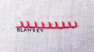 How to do a Blanket Stitch [upl. by Ratcliffe]