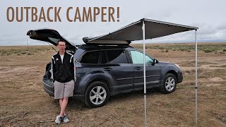 A Clever Subaru Outback Camping Setup SUV Camper Build [upl. by Kieffer]