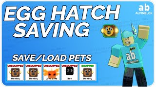 Pet Saving  Roblox Egg Hatching System Part 3 [upl. by Euqnomod]