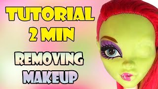 TUTORIAL Removing Dolls Makeup  Luna dolls  DIY [upl. by Kyte]