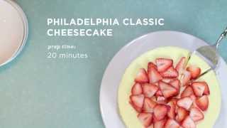 Classic Cheesecake Recipe  PHILADELPHIA Cream Cheese [upl. by Kussell]