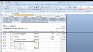 Boekhouden in Excel  Beginbalans [upl. by Eitac79]