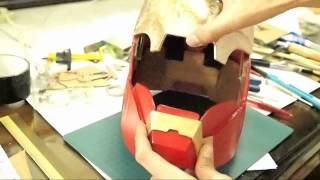 How to make Iron Man Mark 4 Helmet DIY Part 3  Faceplate Hinges Diagram  DIY [upl. by Markman]