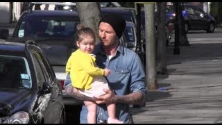 David Beckham Doesnt Want Harper To Date When Shes Older [upl. by Yonatan]