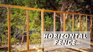 Building a Horizontal Fence [upl. by Pals]