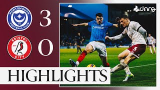 Portsmouth 30 Bristol City  Highlights [upl. by Muldon]