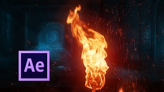 Realistic FIRE Simulation  After Effects TUTORIAL [upl. by Goldarina]