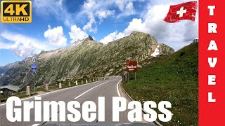 Driving in Switzerland 4 Grimsel Pass From Gletsch to Innertkirchen  4K 60fps [upl. by Hairehcaz]