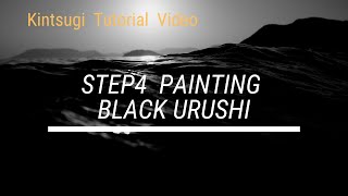 【Kintsugi Tutorial Video Step4】Painting Black Urushi English How to do Kintsugi [upl. by Yrovi]