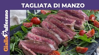 TAGLIATA DI MANZO CON RUCOLA E POMODORINI [upl. by Casta]