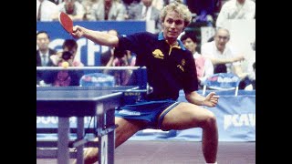 Highlights  Persson vs Waldner  1991 World Table Tennis Championships [upl. by Ilehs583]