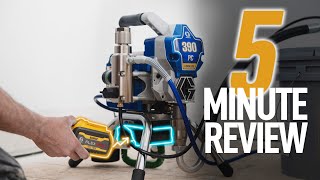 Graco 390 PC CORDLESS Sprayer  5 MINUTE REVIEW [upl. by Anurb]