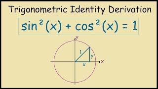 sin2x  cos2x  1 Trig Identity Graphical Proof [upl. by Isyed]