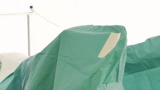 Draping instructions for the BARRIER Laparoscopy drape [upl. by Attayek]