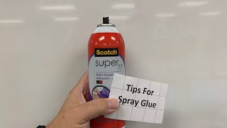 Tips for Spray Glue Adhesive [upl. by Nilkcaj]